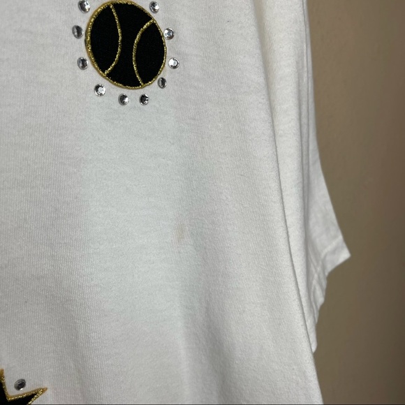 Vintage Single Stitch Tennis Embroidered T-Shirt Unisex Size Large - Picture 6 of 10